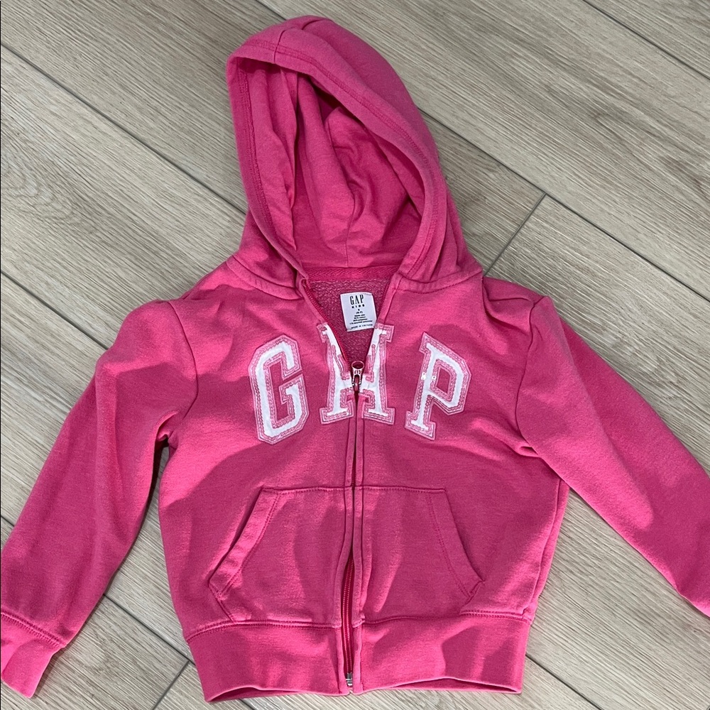 GAP Kids Cozy Comfy Active Athletic Pink Zip-Up Hoodie. Size 6X
